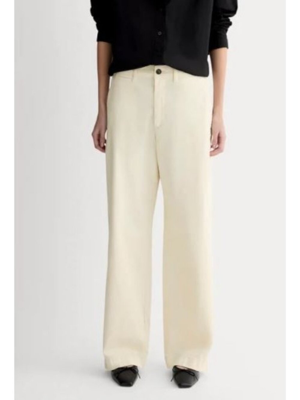Everlane The Wide Leg Chino Birch Size 4 NWT